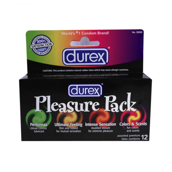 Durex Pleasure Pack Latex Condoms 12 Pack