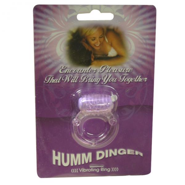 Humm Dinger Dual Vibrating Cock Ring (purple)