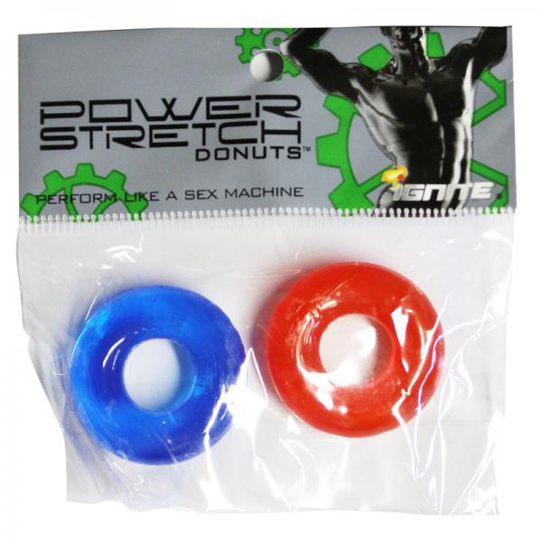 Power Stretch Donuts 2 Pack Red Blue Rings