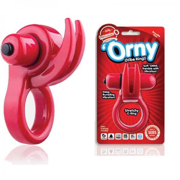 Orny Vibe Vibrating Cock Ring Red