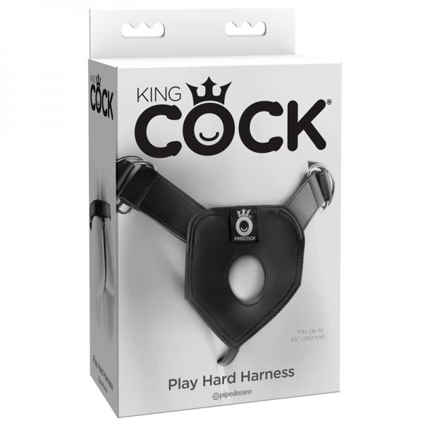 King Cock Play Hard Harness O/S Black