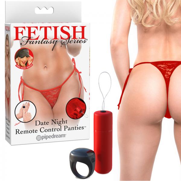Ff Date Night Remote Control Panties  Red